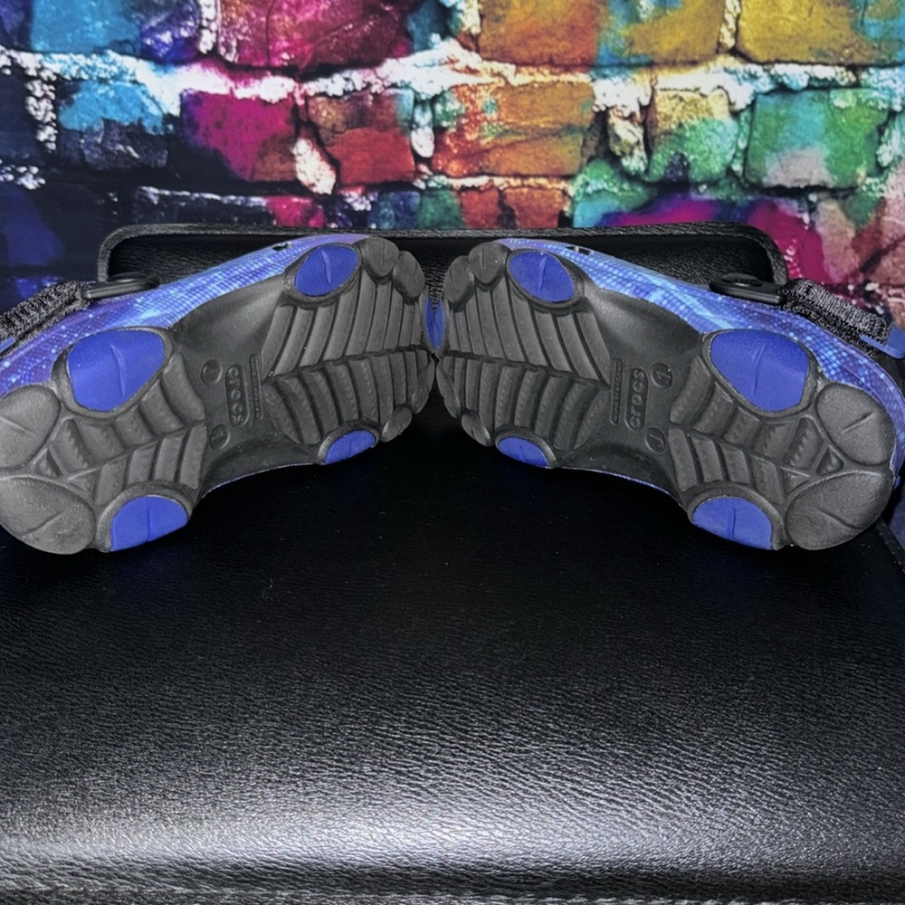 CROCS Kids Space Jam Blue and Purple Sandals - Picture 3 of 6